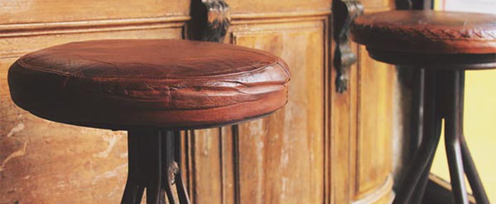 brown round chairs